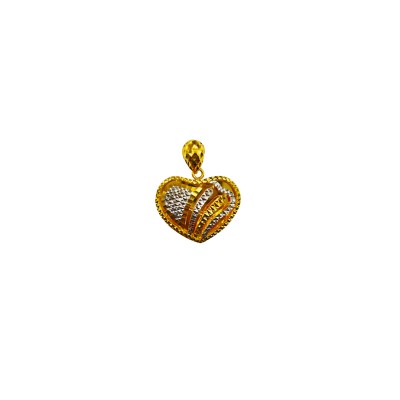 Loket Love Emas dan Chrome 916/22K