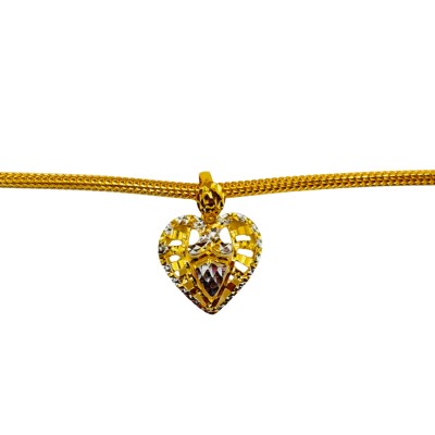 Loket Love Emas dan Chrome 916/22K