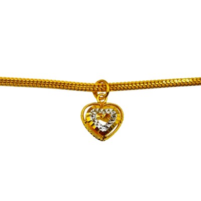 Loket Love Emas dan Chrome 916/22K