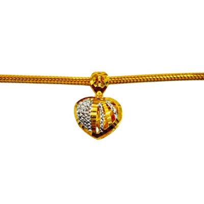 Loket Love Emas dan Chrome 916/22K