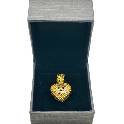 Loket Love Emas dan Chrome 916/22K