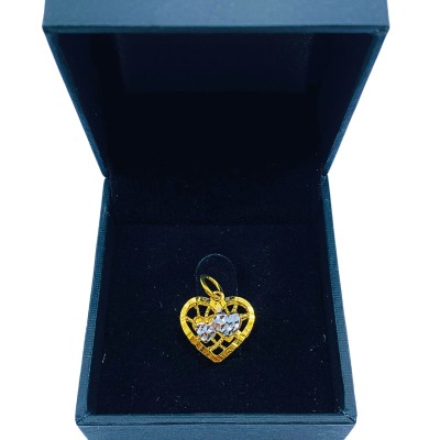 Loket Love Emas dan Chrome 916/22K