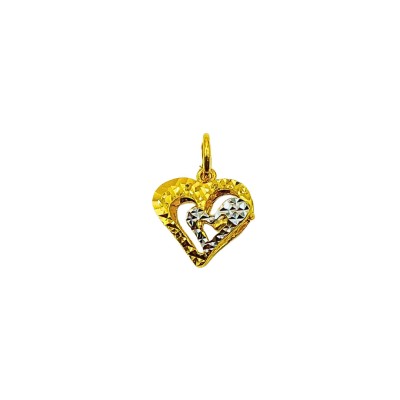 Loket Love Emas dan Chrome 916/22K