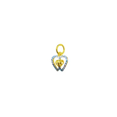Loket Love Emas dan Chrome 916/22K