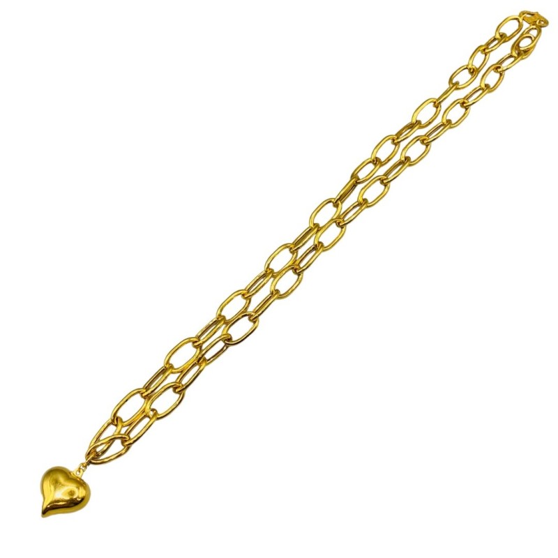 CHOKER PAPERCLIP LOVE necklace