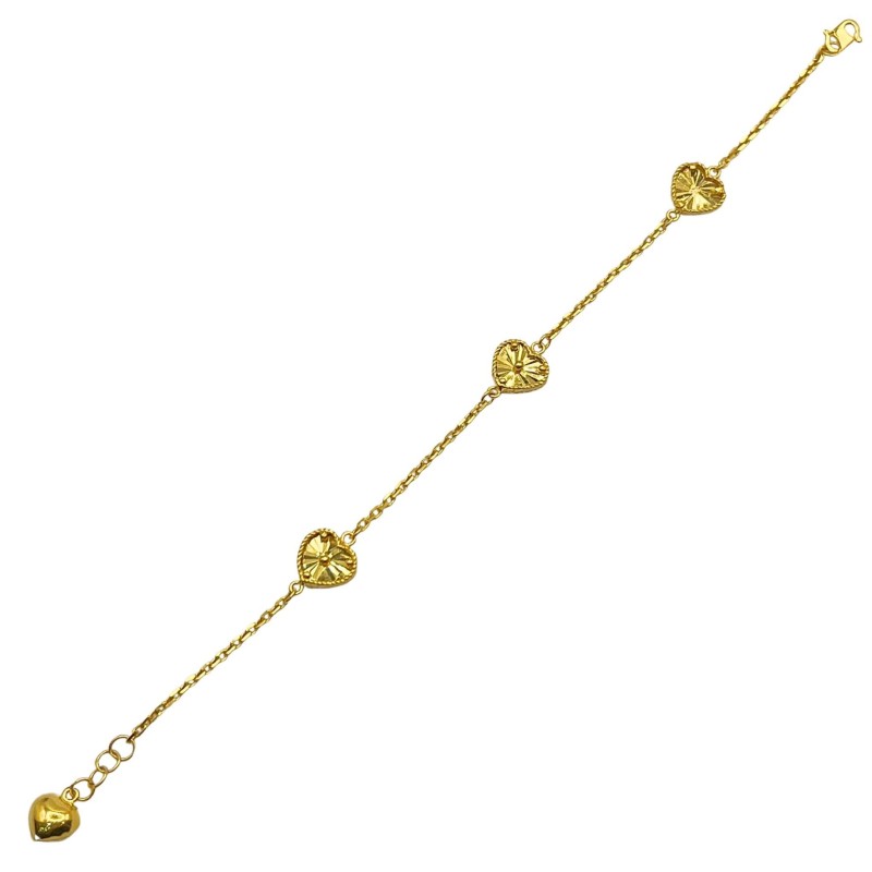 Rantai Tangan Love Emas 916/22K