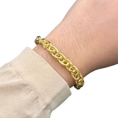 Rantai Tangan Rapunzel Emas 916/22K