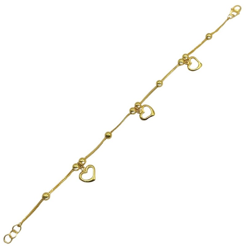 Rantai Tangan Boba Love Emas 916/22K