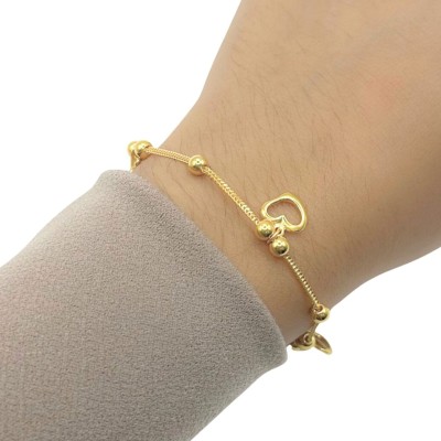 Rantai Tangan Boba Love Emas 916/22K