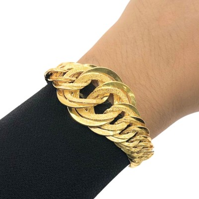 Rantai Tangan Coco King Perut Ular Emas 916/22K