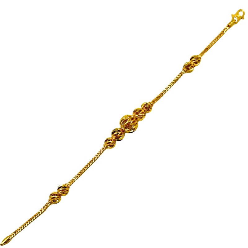 Rantai Tangan Belut Boba Emas 916/22K