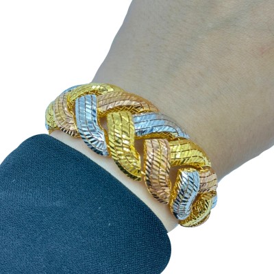 Rantai Tangan Rapunzel Emas, Chrome dan Rose Gold 916/22K