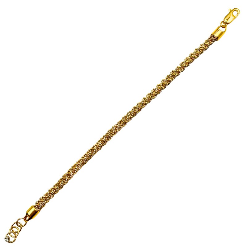 Rantai Tangan Jagung Emas dan Chrome 916/22K