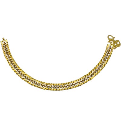 Rantai Tangan Lipan Kait 2 Emas dan Chrome 916/22K