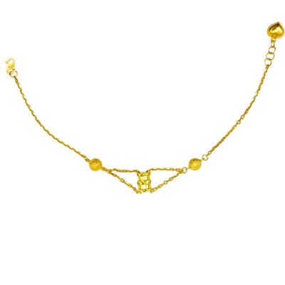 Rantai Tangan Sauh Boba Emas 916/22K