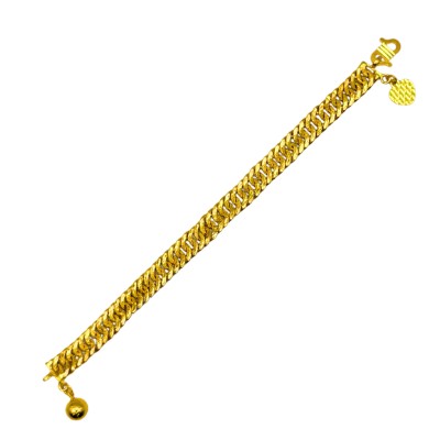 Rantai Tangan Lipan Kait 2 Kanak-Kanak Emas 916/22K Rantai Tangan Lipan Kait 2 Kanak-Kanak Emas 916/22K