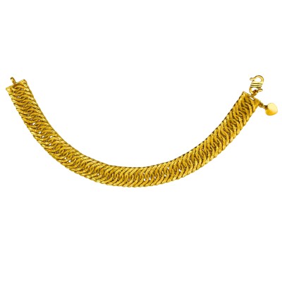 Rantai Tangan Lipan Kait 3 Emas 916/22K Rantai Tangan Lipan Kait 3 Emas 916/22K