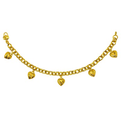 Rantai Tangan Kendi Love Gantung Emas 916/22K