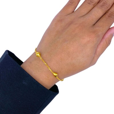 Rantai Tangan Sauh Love Boba Emas 916/22K