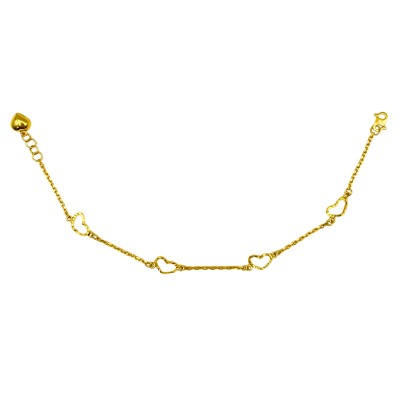 Rantai Tangan Sauh Love Emas 916/22K