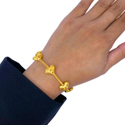 Rantai Tangan Belut Love Emas 916/22K Rantai Tangan Belut Love Emas 916/22K