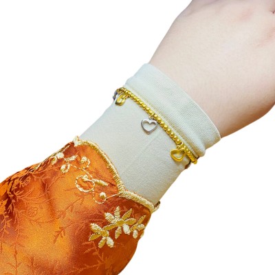 Rantai Tangan Tasbih Love Emas dan Chrome 916/22K