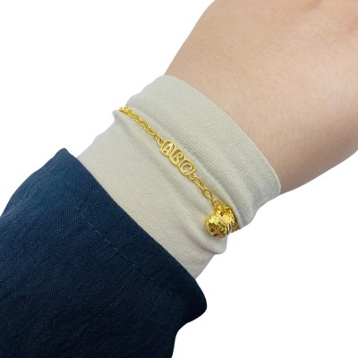 Rantai Tangan Sauh Alphabet ABC Kanak-Kanak Emas 916/22K Rantai Tangan Sauh Alphabet ABC Kanak-Kanak Emas 916/22K