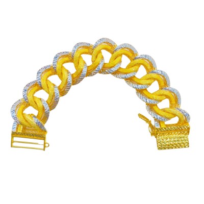 Rantai Tangan Coco Dubai Emas dan Chrome 916/22K