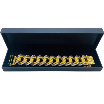 Rantai Tangan Coco Dubai Emas dan Chrome 916/22K