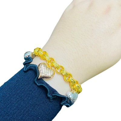 Rantai Tangan Kendi Love Emas, Chrome dan Rose Gold 916/22K Rantai Tangan Kendi Love Emas, Chrome dan Rose Gold 916/22K