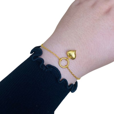 Rantai Tangan Sauh Love Emas 916/22K