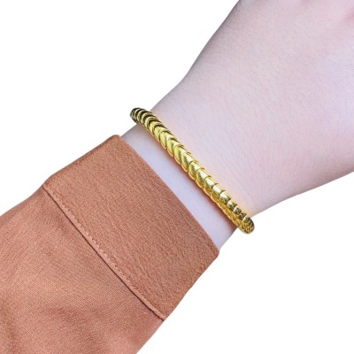 Rantai Tangan STM Emas dan Chrome 916/22K