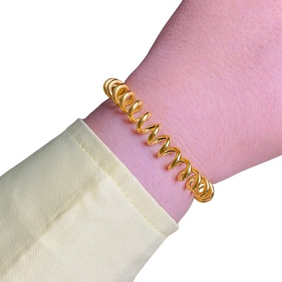 Rantai Tangan Getah Rambut Emas 916/22K