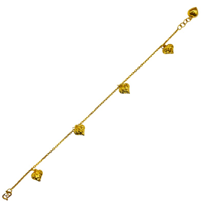 Rantai Tangan Sauh Love Gantung 916/22K