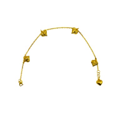 Rantai Tangan Sauh Love Gantung 916/22K