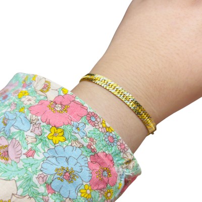 Rantai Tangan Lipan Kanak-Kanak Emas dan Chrome 916/22K