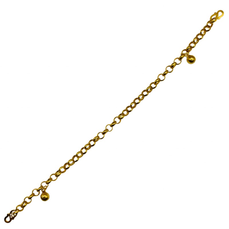 Rantai Tangan Selisih Kanak-Kanak Emas 916/22K