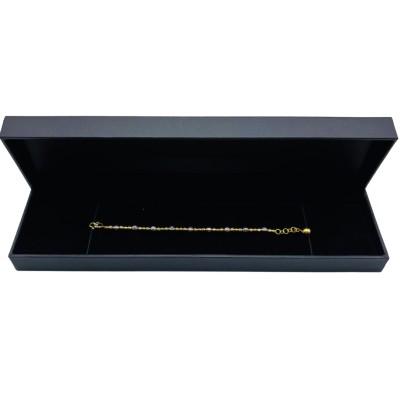 Rantai Tangan Boba Italy Kanak-Kanak Emas dan Chrome 916/22K