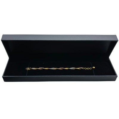 Rantai Tangan Boba Italy 2 Layer Emas, Chrome dan Rose Gold 916/22K