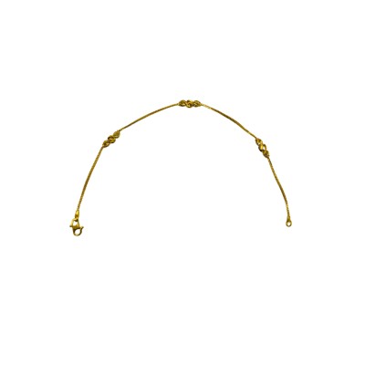 Rantai Tangan Boba Belut Emas 916/22K