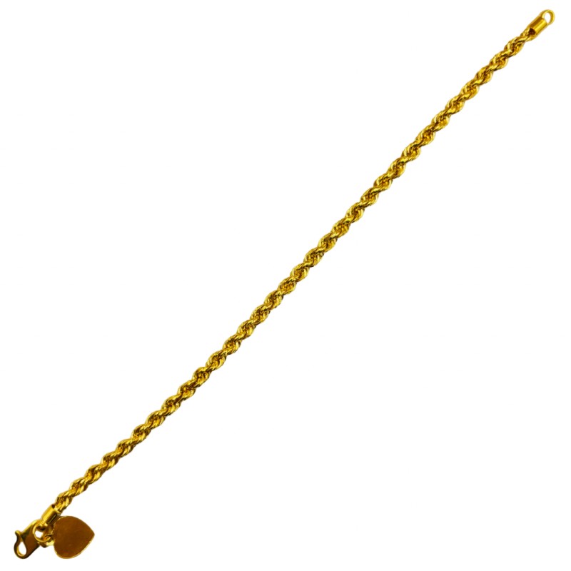 Rantai Tangan Pintal Emas 916/22K