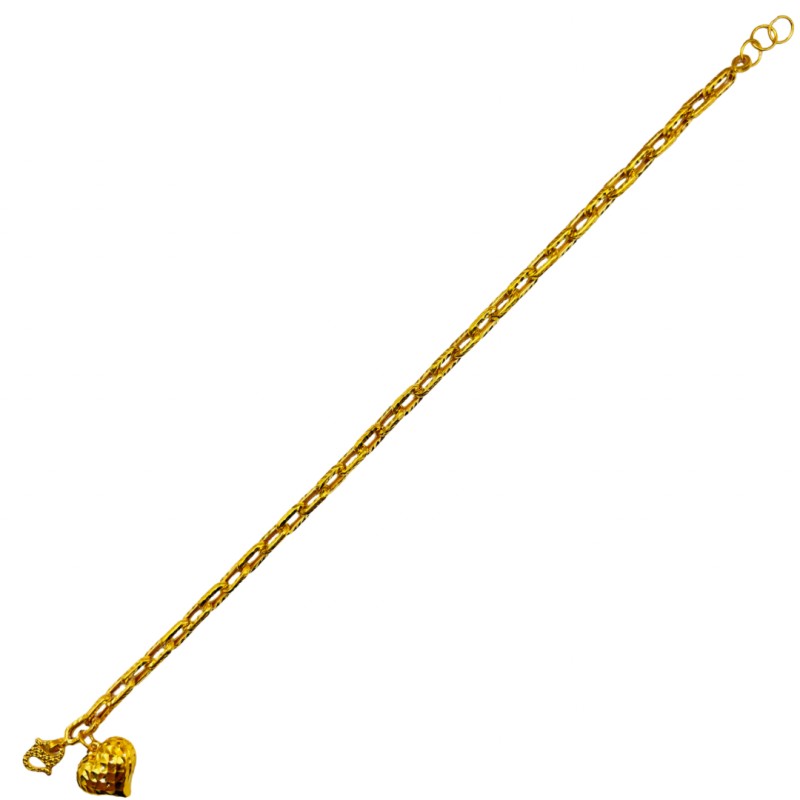 Rantai Tangan Sauh Love Emas 916/22K