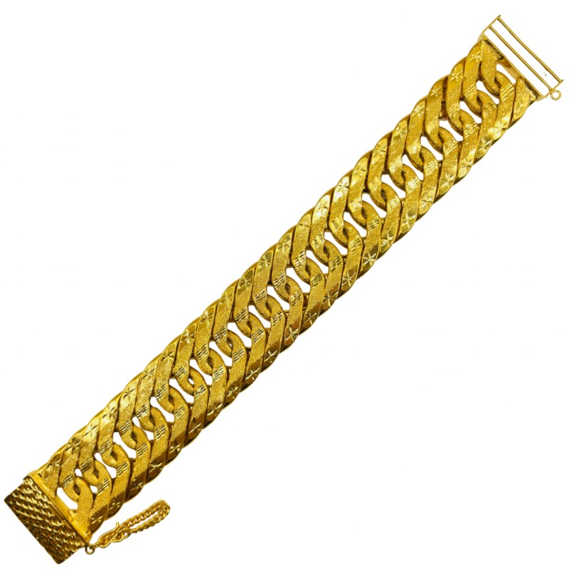 Rantai Tangan Lipan Kait 3 Emas 916/22K