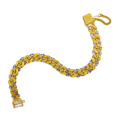 Rantai Tangan Putera Puteri Emas dan Chrome 916/22K