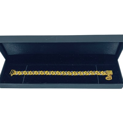 Rantai Tangan Putera Puteri Emas dan Chrome 916/22K