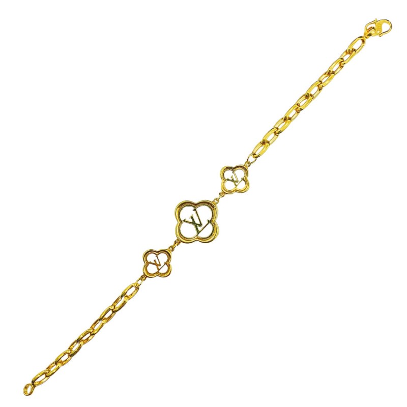 Rantai Tangan Clover La Diva Emas 916/22K