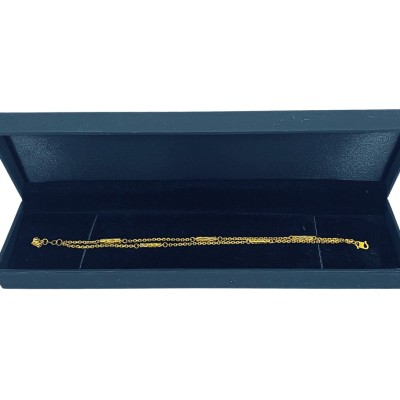 Rantai Tangan Sauh Buluh Emas 916/22K