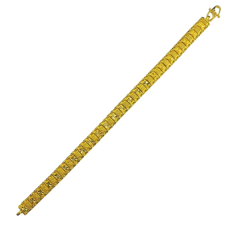 Rantai Tangan Biskut Tawar Emas 916/22K