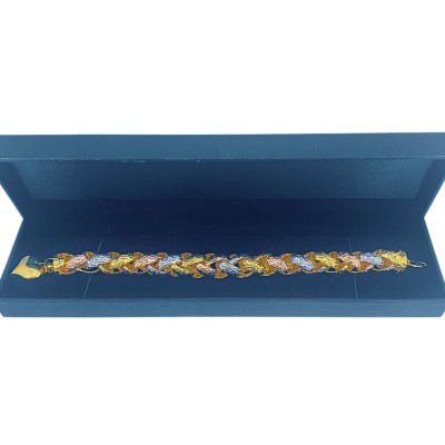 Rantai Tangan Dubai Love Emas, Chrome dan Rose Gold 916/24K