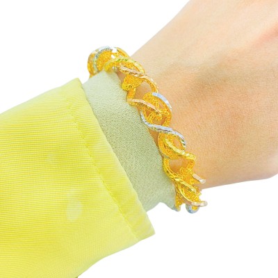 Rantai Tangan Dubai Love Emas, Chrome dan Rose Gold 916/24K